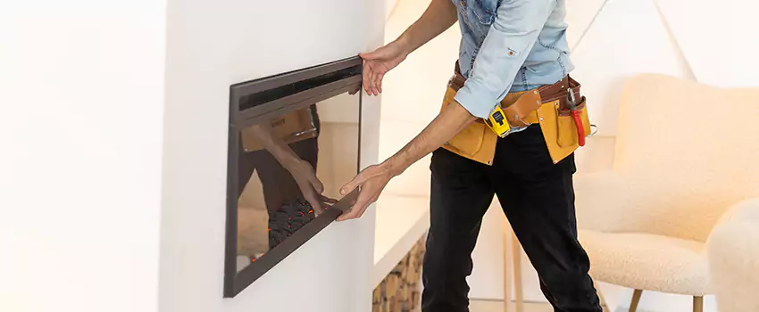 Metal Fireplace Installation in Central, Louisiana